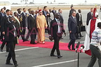 Côte d'Ivoire : Soro et Duncan accueillent Mohammed 6 à  la place de Ouattara à  Abidjan